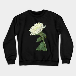 white flower Crewneck Sweatshirt